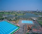 俯瞰羅東鎮羅東運動公園游泳池及人工湖(2)｜國家文化記憶庫 2.0