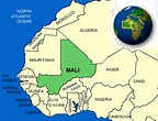 Map of Mali. Terrain, area and outline maps of Mali - CountryReports