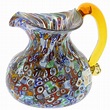 Murano Glass Vases | Murano Glass Millefiori Pitcher / Carafe