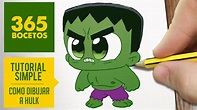 COMO DIBUJAR HULK KAWAII PASO A PASO - Kawaii facil - How to draw Hulk ...