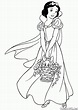 Dibujo para colorear - Princesa Blancanieves