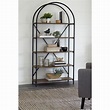 Signature Design by Ashley Galtbury Arched Metal Bookcase with 5 Wood ...