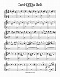 Free Piano Arrangement Sheet Music – Carol Of The Bells – Michael Kravchuk