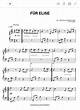 Für Elise von Beethoven: Klaviernoten (PDF)