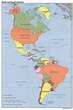 Mapa grande política detallado de América del Norte y del Sur - 1996 ...
