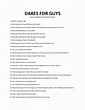 61 Best Dares For Guys - This is the only list you'll need. in 2021 ...