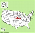 Lincoln location on the U.S. Map - Ontheworldmap.com