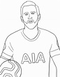 Harry Kane 10 Coloring Page - Free Printable Coloring Pages for Kids