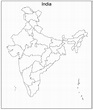 Blank Printable India Map | World Map Blank and Printable