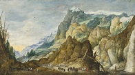 Joos de Momper II (Antwerp 1564-1635) , An extensive mountainous ...