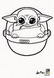 Baby Yoda Printable Coloring Pages