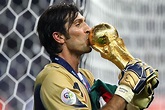 Gianluigi Buffon (ITA) celebrates with the trophy after the final of ...
