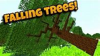 Falling Tree Addon (Dynamic Tree) MCPE - YouTube