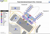 Tulsa - Tulsa International (TUL) Airport Terminal Maps - TravelWidget.com