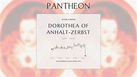 Dorothea of Anhalt-Zerbst Biography | Pantheon