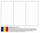 Dibujo de Bandera de Rumanía para colorear | Dibujos para colorear imprimir gratis