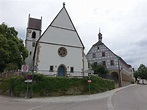 Kleinbottwar, ev. Pfarrkirche St. Georg von 1491 und Rathaus (24.06. ...