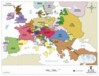 Mapa Europa en la Época Moderna - Curriculum Nacional. MINEDUC. Chile.