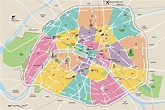 Paris plan de ville - plan de la Ville de Paris (Île-de-France - France)