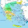 Mappa della Grecia
