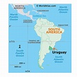 Uruguay Location On World Map