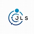 JLS letter technology logo design on white background. JLS creative ...