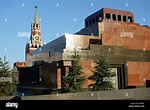 Lenin Mausoleum und Spasskaja-Turm des Kreml, Roter Platz, Moskau ...