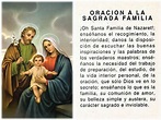 ORACIÓN A LA SAGRADA FAMILIA DE NAZARET PARA PROTECCIÓN