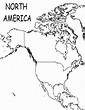 North And South America Coloring Page : template | North america map ...
