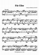 Für Elise Original Klavier solo - PDF Noten von Ludwig van Beethoven ...