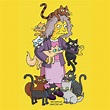 La historia de La loca de los gatos | Simpsons art, Crazy cats, Crazy ...