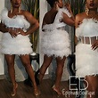 Epiphany Boutique — The White Jacqueline Feather Dress