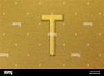Signo de Tau. Letra Tau, símbolo del alfabeto griego, fondo dorado ...