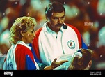 Marta Károlyi and husband Bela, USA Gymnastics coaches at the 1989 US ...