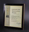 2001: A Space Odyssey - Art Direction Academy Award Certificate of ...