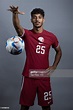 Jassem Gaber of Qatar poses during the official FIFA World Cup Qatar ...