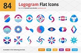 84 Logogram Flat Icons | Custom-Designed Icons ~ Creative Market