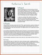 Professional Biography Template With Picture - JakNet