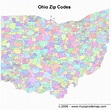 Ohio Zip Code Map Printable