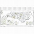 North Carolina Zip Code Wall Map by MapShop - The Map Shop