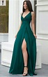 Green dress | Vestidos de fiesta baratos, Vestidos verdes largos ...