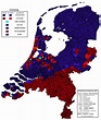 Religions in the Netherlands (1849) | Infographic map, Holland map ...