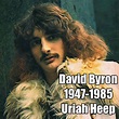 Singer David Byron (1947 - 1985) performing with British rock band ...