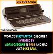 DID YOU KNOW WORLD'S FIRST LAPTOP 'OSBORNE 1' INVENTED BY ADAM OSBORNE ...