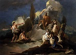 Apollo and Marsyas, c.1725 - Giovanni Battista Tiepolo - WikiArt.org