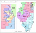 Map of Illinois Congressional Districts 2016