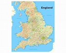 Map Of Just England | Map England Counties and Towns
