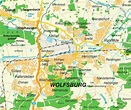 Wolfsburg Carte et Image Satellite