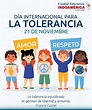 21 de Noviembre: Día Internacional para la Tolerancia – Unidad ...