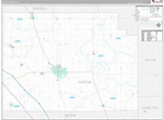 Clinton County, IN Wall Map Premium Style by MarketMAPS